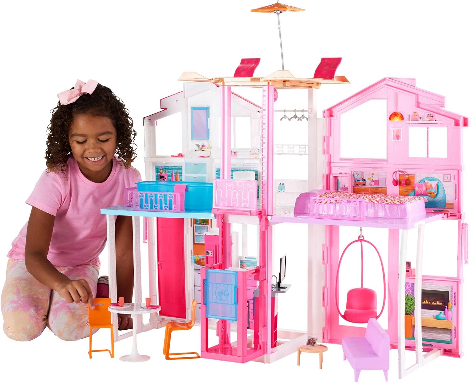 Barbie Dreamhouse 2024 — 3-Story with Elevator &amp; Pool