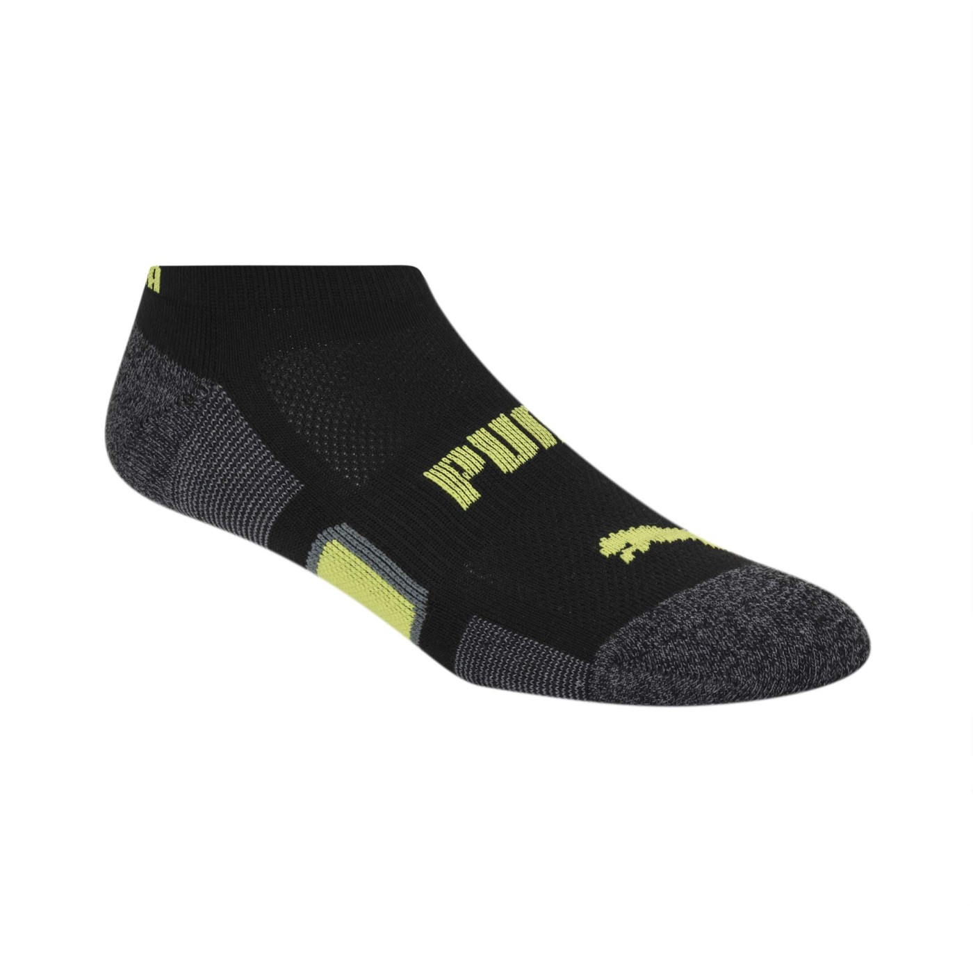 Puma Kids No-Show Athletic Socks Performance Cushioned 6-Pack ??? Youth S/M & M/L